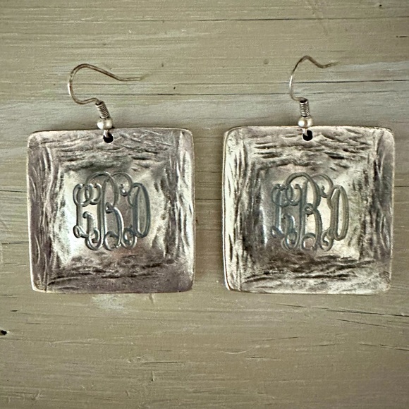 Accessories - Sterling silver initial earrings